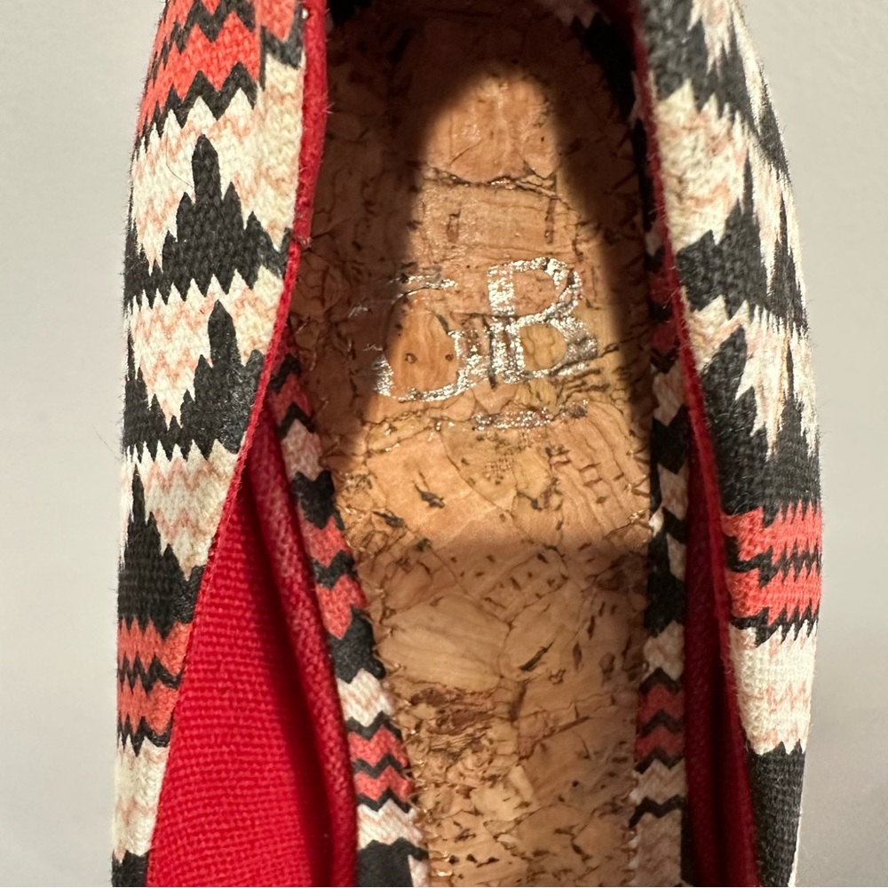 Gianni Bini Aztec Pattern Wedge Platform Shoes Size 6 - Picture 15 of 16